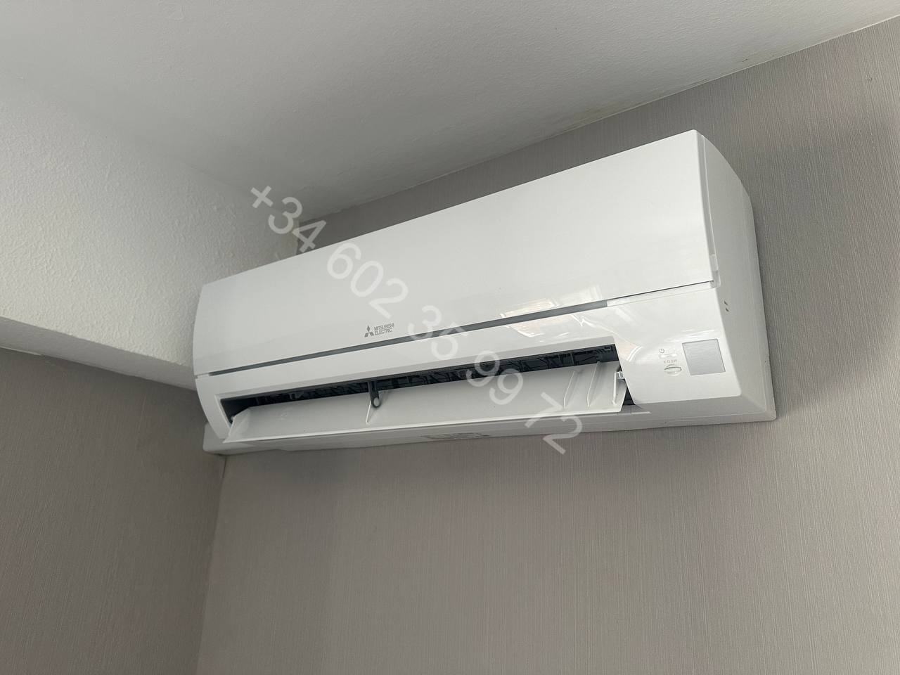 Mitsubishi air conditioning installation in Teulada