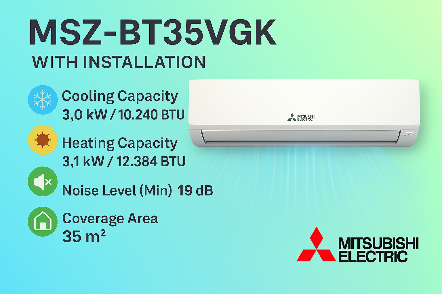 Mitsubishi MSZ-BT35VGK split AC unit