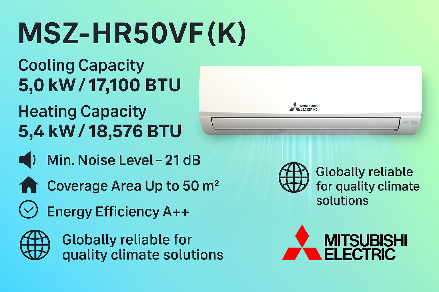 Mitsubishi MSZ-HR50VF split AC unit